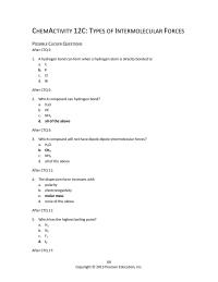 Chemical Engineering Chapter 12 Homework Which Has The Highest Boiling Point After
