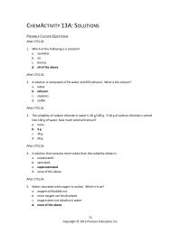 Chemical Engineering Chapter 13 Homework Which True Oxygen Will Bubble Out More