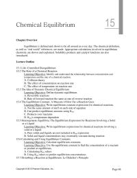 Chemical Engineering Chapter 15 Homework Effect Changes Equilibrium There Are Some Changes