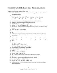 Chemical Engineering Chapter 16 Homework It contains oxygen atoms only on one side