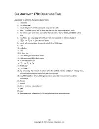 Chemical Engineering Chapter 17 Homework Decay And Time Answers Critical