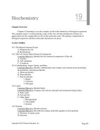 Chemical Engineering Chapter 19 Homework The Cell and Its Main Chemical Components