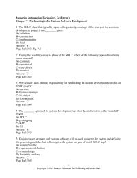Management Chapter 9 A conversion strategy whereby the new system