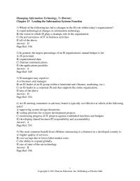 Management Chapter 13 Which The Following Popular Tool