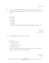 Investments & Securities Chapter 3 You Want Purchase Xon Stock 60