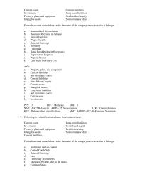 Accounting Chapter 4 Which of the following is expressed in terms