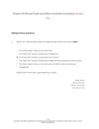 Investments & Securities Chapter 4 Which The Following Functions Investment Companies Perform