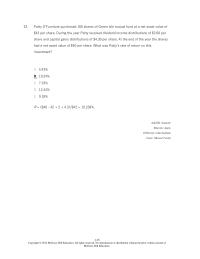 Investments & Securities Chapter 4 how many shares must have been held in the fund