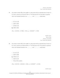 Investments & Securities Chapter 6 what percentages of your money must be invested