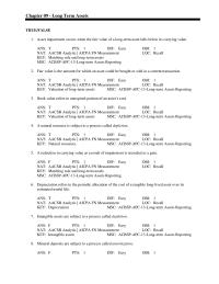 Accounting Chapter 9 Land held for speculative purposes should be classified