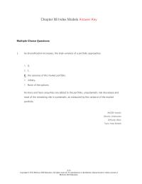 Investments & Securities Chapter 8 the total variance of a portfolio approaches