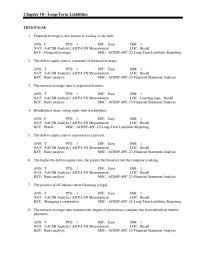 Accounting Chapter 10 The debt to equity ratio is expressed as a percent