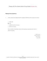 Investments & Securities Chapter 9 The risk-free rate and the expected market