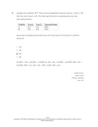 Investments & Securities Chapter 10 Zero investment Portfolio With Positive Expected Return