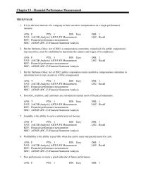 Accounting Chapter 13 It is in the best interests of a company to