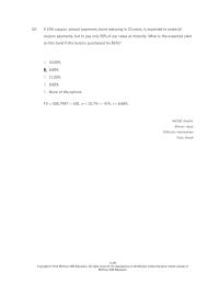 Investments & Securities Chapter 14 Coupon Annual Payments Bond Maturing