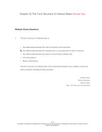 Investments & Securities Chapter 15 If the value of a Treasury bond was higher