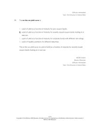 Investments & Securities Chapter 15 which of the following combinations will result