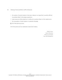 Investments & Securities Chapter 16 Indexing Bond Portfolios Difficult Because The