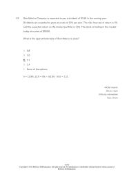 Investments & Securities Chapter 18 3 The Market Capitalization Rate The Stock