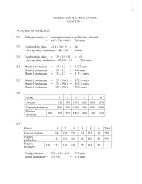 Management Chapter 2 Which The Following Characteristic Production Plan Time