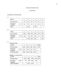 Management Chapter 3 Plan Material Components Plan Capacity Requirements