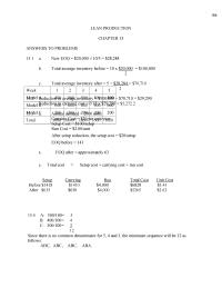 Management Chapter 15 Reduced Setup Has Which The Following Advantages
