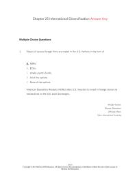 Investments & Securities Chapter 25&nbsp;Shares of several foreign firms are traded&nbsp;