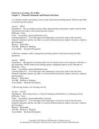 Accounting Chapter 1 Atlantic The End The Year And What