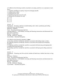 Accounting Chapter 2 Which of the following would be classified&nbsp;