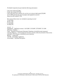 Accounting Chapter 3 Smith Corporation has provided the following