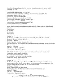 Accounting Chapter 3 Garret Company has provided the following&nbsp;