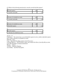 Accounting Chapter 6 Which of the following journal entries correctly&nbsp;