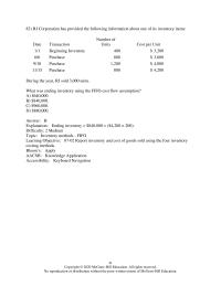 Accounting Chapter 7 JJ Enterprises began the year with 480 units