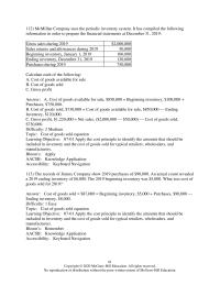 Accounting Chapter 7 McMillan Company uses the periodic inventory