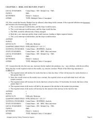 Finance Chapter 2 The Risk free Rate And The Market Risk