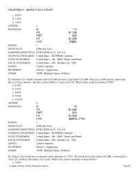 Finance Chapter 4 Assume that no costs other than the call premium