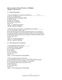 Economics Chapter 9 Consumption expenditure is 15,000, government purchases