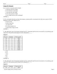 Economics Chapter 9 Which of the following conditions must be true&nbsp;