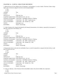 Finance Chapter 16 Hernandez Corporation Expects Have The Following