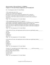 Economics Chapter 20 Supply and Demand in the Labor Market