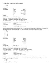 Finance Chapter 28 How Much would Cost Him Buy The Annuity