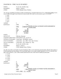 Finance Chapter 28 You are considering investing in a bank account