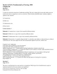 Nursing Chapter 4 The Nurse Realizes That Which Doctrine Being