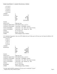 Finance Chapter 29 how much would you have just after you make