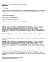 Nursing Chapter 7 Rationale The State Census Data Describe Population