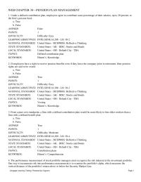 Finance Chapter 30 Capital Asset Pricing Model Considers The Risk