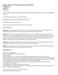Nursing Chapter 10 Which Attitude Critical Thinking The Nurse Demonstrating