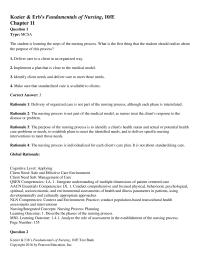 Nursing Chapter 11 Integrate Understanding Multiple Dimensions Patient Centered