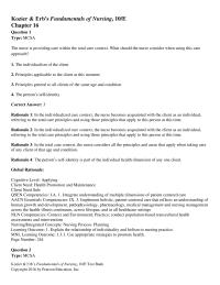 Nursing Chapter 16 Making sure to do complete teaching&nbsp;